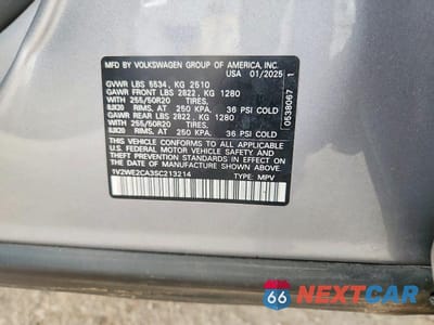 Zdjęcie 13 z 13 samochodu: 2025 VOLKSWAGEN ATLAS CROSS SPORT SE VIN:1V2WE2CA3SC213214 - miniatura