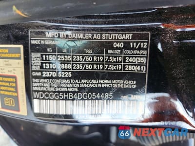 Zdjęcie 13 z 13 samochodu: 2013 MERCEDES-BENZ GLK 350 VIN:WDCGG5HB4DG054485 - miniatura