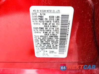 Zdjęcie 13 z 13 samochodu: 2014 NISSAN ROGUE SELECT S VIN:JN8AS5MT0EW616046 - miniatura