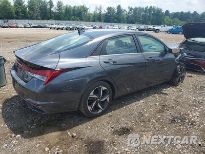 Trzecie zdjęcie samochodu z tyłu: 2021 HYUNDAI ELANTRA LIMITED VIN:5NPLP4AG4MH012737 - miniatura