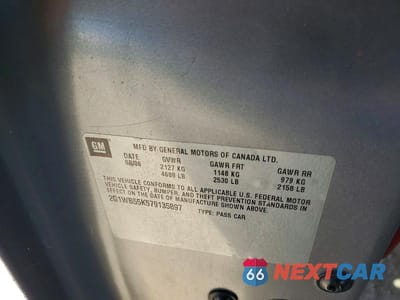 Zdjęcie 12 z 12 samochodu: 2007 CHEVROLET IMPALA LS VIN:2G1WB55K579135897 - miniatura