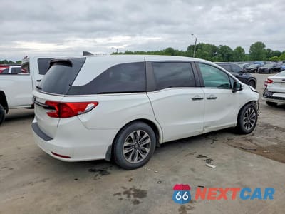 Trzecie zdjęcie samochodu z tyłu: 2022 HONDA ODYSSEY EXL VIN:5FNRL6H79NB019058 - miniatura