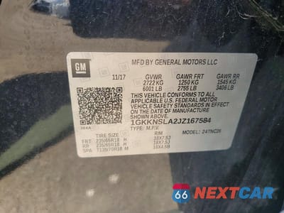 Zdjęcie 13 z 13 samochodu: 2018 GMC ACADIA VIN:1GKKNSLA2JZ167584 - miniatura