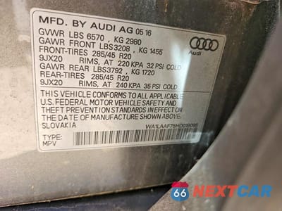 Zdjęcie 14 z 14 samochodu: 2017 AUDI Q7 PREMIUM PLUS VIN:WA1LAAF75HD019095 - miniatura