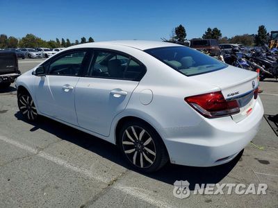 Drugie zdjęcie samochodu z przodu: 2015 HONDA CIVIC EXL VIN:19XFB2F98FE266470 - miniatura