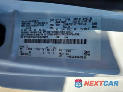 Zdjęcie 12 z 12 samochodu: 2014 FORD ECONOLINE E250 VAN VIN:1FTNE2EW7EDA49499 - miniatura