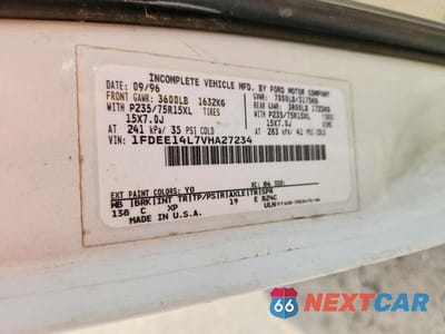 Zdjęcie 13 z 13 samochodu: 1997 FORD ECONOLINE E150 VAN VIN:1FDEE14L7VHA27234 - miniatura