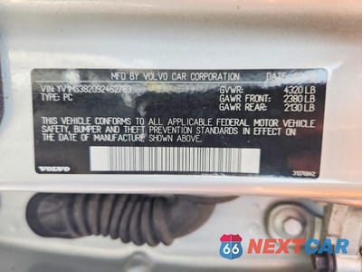 Zdjęcie 12 z 12 samochodu: 2009 VOLVO S40 2.4I VIN:YV1MS382092462783 - miniatura