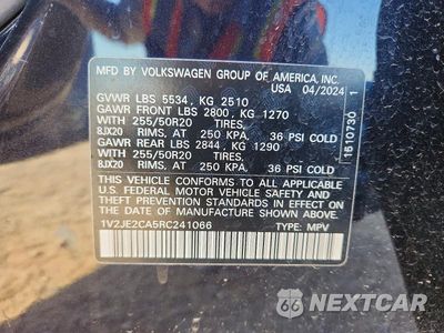 Zdjęcie 13 z 13 samochodu: 2024 VOLKSWAGEN ATLAS CROSS SPORT SE VIN:1V2JE2CA5RC241066 - miniatura