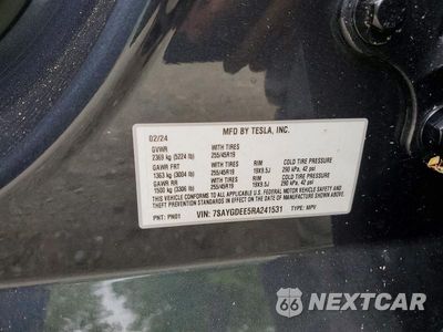 Zdjęcie 12 z 12 samochodu: 2024 TESLA MODEL Y VIN:7SAYGDEE5RA241531 - miniatura