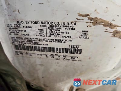 Zdjęcie 12 z 12 samochodu: 2002 FORD F250 SUPER DUTY VIN:1FTNX20L22EB64122 - miniatura