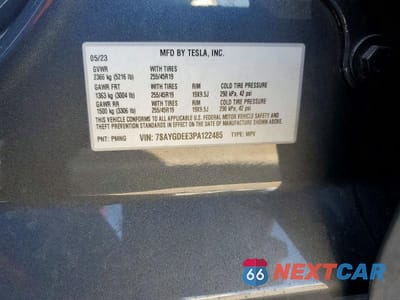 Zdjęcie 14 z 14 samochodu: 2023 TESLA MODEL Y VIN:7SAYGDEE3PA122485 - miniatura