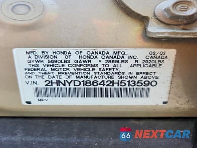Zdjęcie 13 z 13 samochodu: 2002 ACURA MDX TOURING VIN:2HNYD18642H513590 - miniatura