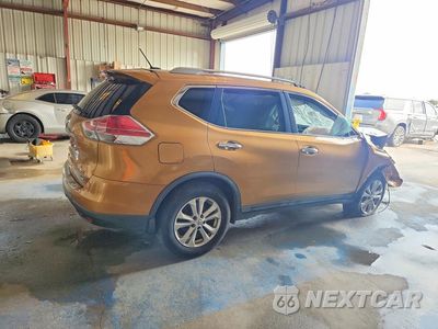 Trzecie zdjęcie samochodu z tyłu: 2014 NISSAN ROGUE S VIN:5N1AT2MT3EC803317 - miniatura