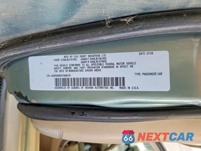 Zdjęcie 12 z 12 samochodu: 2004 SUBARU LEGACY OUTBACK H6 3.0 LL BEAN VIN:4S3BH806047606478 - miniatura