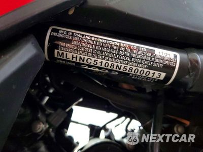 Zdjęcie 9 z 9 samochodu: 2022 HONDA CBR300 R VIN:MLHNC5108N5800013 - miniatura