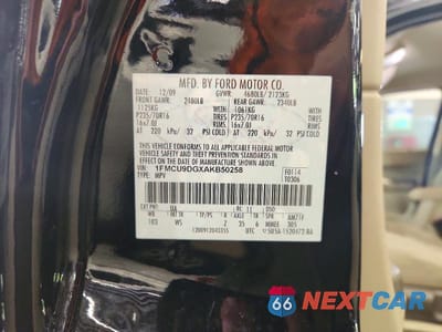 Zdjęcie 13 z 13 samochodu: 2010 FORD ESCAPE XLT VIN:1FMCU9DGXAKB50258 - miniatura