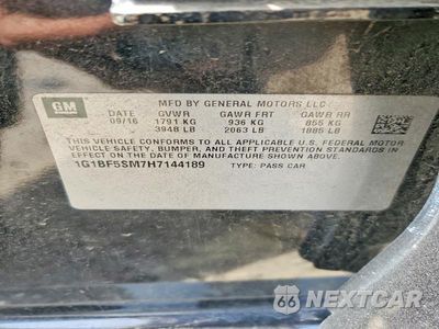Zdjęcie 25 z 26 samochodu: 2017 CHEVROLET CRUZE PREMIER VIN:1G1BF5SM7H7144189 - miniatura