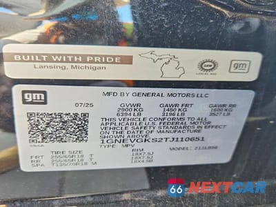 Zdjęcie 13 z 13 samochodu: 2026 CHEVROLET TRAVERSE LT VIN:1GNEVGKS2TJ110651 - miniatura