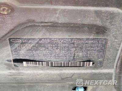 Zdjęcie 12 z 12 samochodu: 2013 HYUNDAI SONATA LIMITED VIN:5NPEC4AC8DH535647 - miniatura