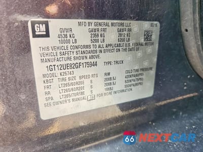 Zdjęcie 12 z 12 samochodu: 2016 GMC SIERRA K2500 DENALI VIN:1GT12UE82GF175944 - miniatura