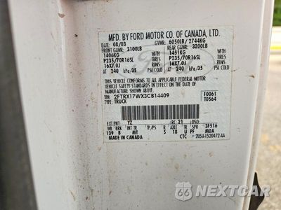 Zdjęcie 12 z 12 samochodu: 2003 FORD F150 VIN:2FTRX17WX3CB14409 - miniatura