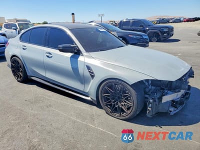 Czwarte zdjęcie samochodu z boku: 2022 BMW M3 COMPETITION VIN:WBS33AY0XNFL75907 - miniatura