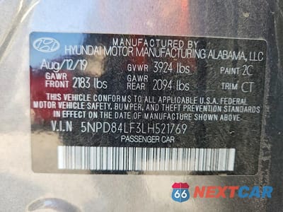 Zdjęcie 12 z 12 samochodu: 2020 HYUNDAI ELANTRA VALUE EDITION VIN:5NPD84LF3LH521769 - miniatura