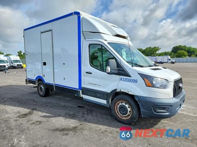 Czwarte zdjęcie samochodu z boku: 2020 FORD TRANSIT DELIVERY TRUCK VIN:1FDBW5Z87LKB07483 - miniatura
