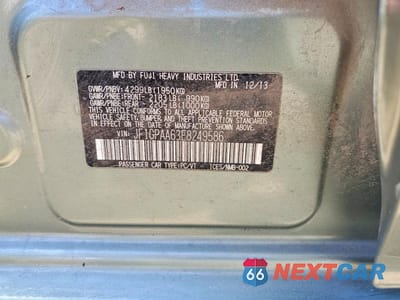 Zdjęcie 13 z 13 samochodu: 2014 SUBARU IMPREZA VIN:JF1GPAA63E8249586 - miniatura
