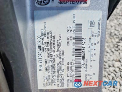 Zdjęcie 13 z 13 samochodu: 2010 FORD FUSION SE VIN:3FAHP0HA0AR415208 - miniatura