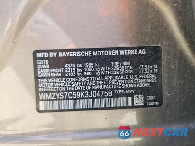 Zdjęcie 14 z 14 samochodu: 2019 MINI COOPER COUNTRYMAN VIN:WMZYS7C59K3J04758 - miniatura