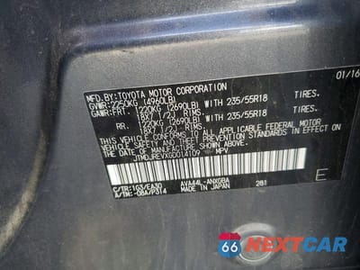 Zdjęcie 13 z 13 samochodu: 2016 TOYOTA RAV4 HV LIMITED VIN:JTMDJREVXGD014109 - miniatura