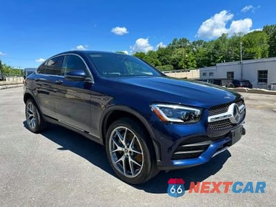 Czwarte zdjęcie samochodu z boku: 2022 MERCEDES-BENZ GLC COUPE 300 4MATIC VIN:W1N0J8EB6NG025191 - miniatura