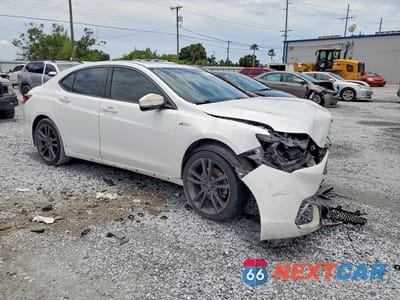 Czwarte zdjęcie samochodu z boku: 2018 ACURA TLX TECH+A VIN:19UUB2F61JA008110 - miniatura
