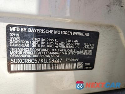 Zdjęcie 14 z 14 samochodu: 2019 BMW X5 XDRIVE40I VIN:5UXCR6C57KLL08747 - miniatura