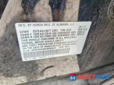 Zdjęcie 12 z 12 samochodu: 2017 ACURA MDX TECHNOLOGY VIN:5FRYD4H58HB036447 - miniatura