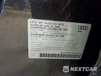 Zdjęcie 13 z 13 samochodu: 2016 AUDI Q5 PREMIUM PLUS S-LINE VIN:WA1D7AFP7GA040033 - miniatura