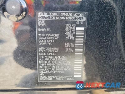 Zdjęcie 13 z 13 samochodu: 2017 NISSAN ROGUE S VIN:KNMAT2MV5HP573802 - miniatura