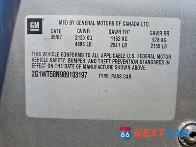 Zdjęcie 12 z 12 samochodu: 2008 CHEVROLET IMPALA LT VIN:2G1WT58N989103197 - miniatura