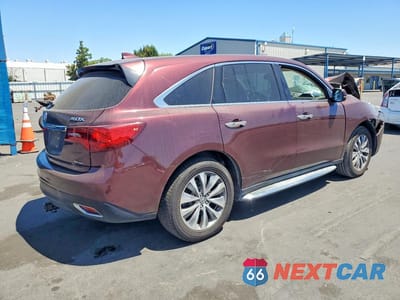 Trzecie zdjęcie samochodu z tyłu: 2015 ACURA MDX TECHNOLOGY VIN:5FRYD4H46FB027671 - miniatura