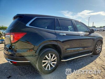 Trzecie zdjęcie samochodu z tyłu: 2019 HONDA PILOT EXL VIN:5FNYF5H55KB026712 - miniatura