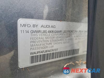 Zdjęcie 12 z 12 samochodu: 2015 AUDI A4 PREMIUM PLUS VIN:WAUFFAFL8FA076727 - miniatura