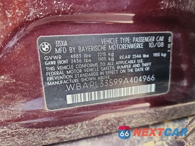 Zdjęcie 12 z 12 samochodu: 2009 BMW 335 XI VIN:WBAPL33599A404966 - miniatura