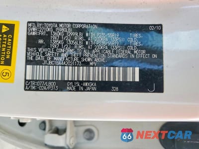 Zdjęcie 13 z 13 samochodu: 2010 LEXUS RX 450H VIN:JTJBC1BA4A2021173 - miniatura
