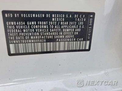 Zdjęcie 13 z 13 samochodu: 2021 VOLKSWAGEN JETTA S VIN:3VWN57BU0MM005828 - miniatura