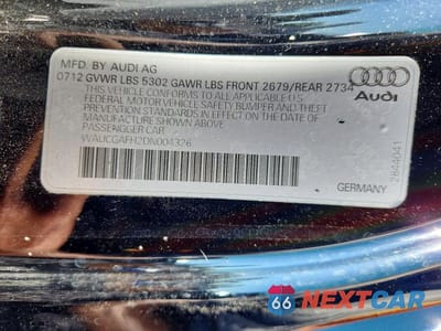 Zdjęcie 12 z 12 samochodu: 2013 AUDI S5 PREMIUM PLUS VIN:WAUCGAFH2DN004326 - miniatura