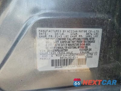 Zdjęcie 12 z 12 samochodu: 2018 NISSAN SENTRA SV VIN:3N1AB7AP0JL627551 - miniatura