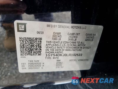 Zdjęcie 13 z 13 samochodu: 2020 CADILLAC ESCALADE PLATINUM VIN:1GYS4DKJ0LR102533 - miniatura