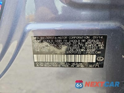 Zdjęcie 13 z 13 samochodu: 2014 LEXUS IS 350 VIN:JTHBE1D21E5010122 - miniatura